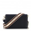 Women Bag Tommy Hilfiger Iconic Tommy Crossover Sing AW0AW10461-BDS Black Eco Leather