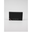 Men Wallet Tommy Hilfiger Th Downtown Bifold AW0AW07818-BDS Black Leather