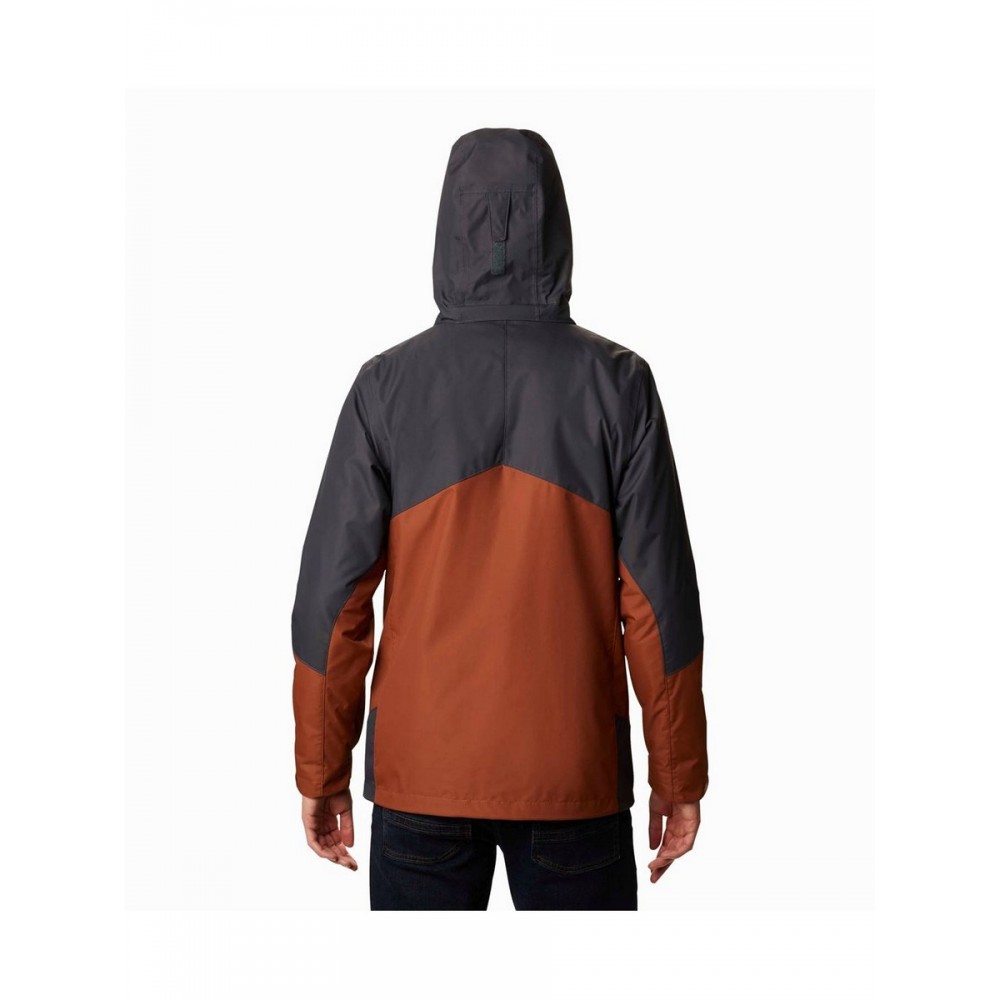 Men Columbia Bugaboo II Fleece Interchange Jacket WO1273-242 Dark Amber, Charcoal Fabric Men Columbia Bugaboo II Fleece Interchange Jacket WO1273-242 Dark Amber, Charcoal Fabric