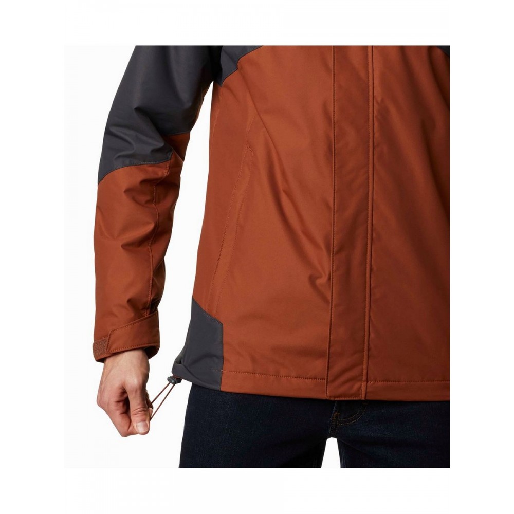 Men Columbia Bugaboo II Fleece Interchange Jacket WO1273-242 Dark Amber, Charcoal Fabric Men Columbia Bugaboo II Fleece Interchange Jacket WO1273-242 Dark Amber, Charcoal Fabric