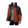 Men Columbia Bugaboo II Fleece Interchange Jacket WO1273-242 Dark Amber, Charcoal Fabric