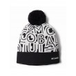 Unisex Σκουφί Columbia Polar Powder Beanie 1911221-011 Ασπρόμαυρο Υφασμα