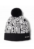 Unisex Σκουφί Columbia Polar Powder Beanie 1911221-011 Ασπρόμαυρο Υφασμα