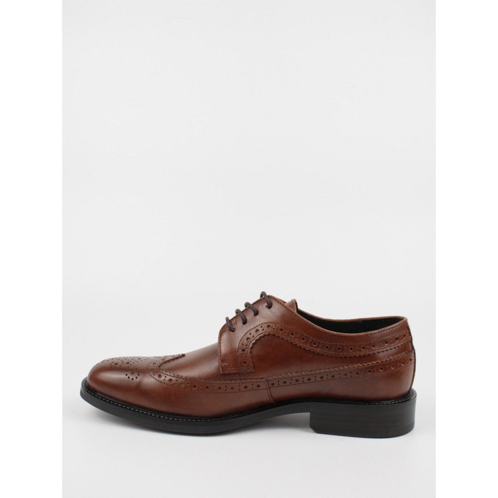 MEN BROGUE SOFTIES 8062-1240 BROWN LEATHER