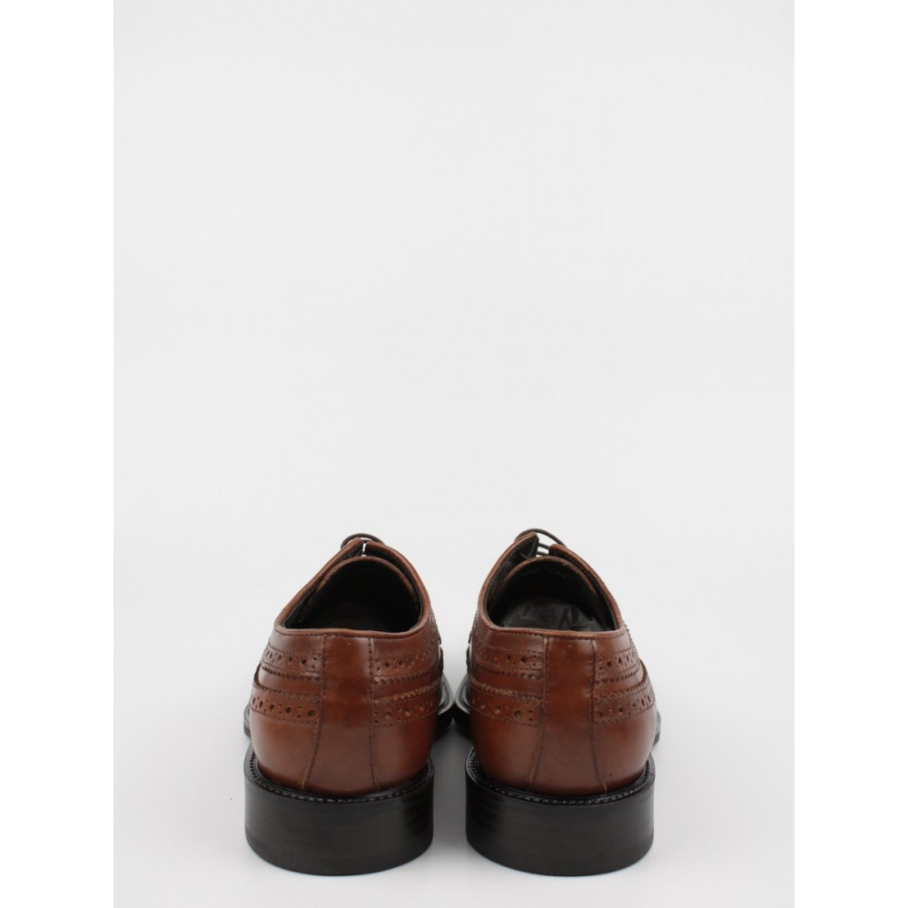 MEN BROGUE SOFTIES 8062-1240 BROWN LEATHER