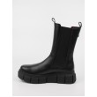 WOMEN CHELSEA BOOT SOFTIES 7282-1028 BLACK LEATHER