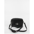 Γυναικεία Τσάντα Calvin klein Re-Lock  Camera Bag Ostrich K60K608588-BAX Μαύρο Συνθετικό