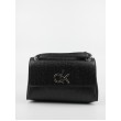 Women Bag Calvin klein Re-Lock  Ew Conv Flap Xbody Ostrich K60K608583-BAX Black Synthetic