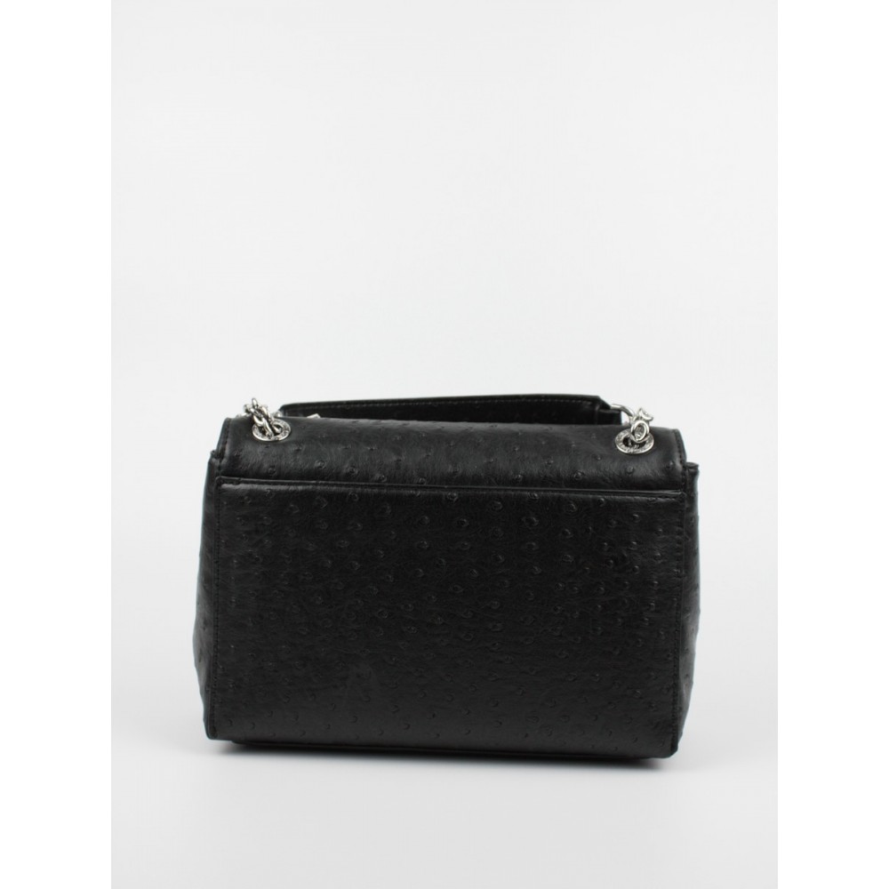 Women Bag Calvin klein Re-Lock  Ew Conv Flap Xbody Ostrich K60K608583-BAX Black Synthetic