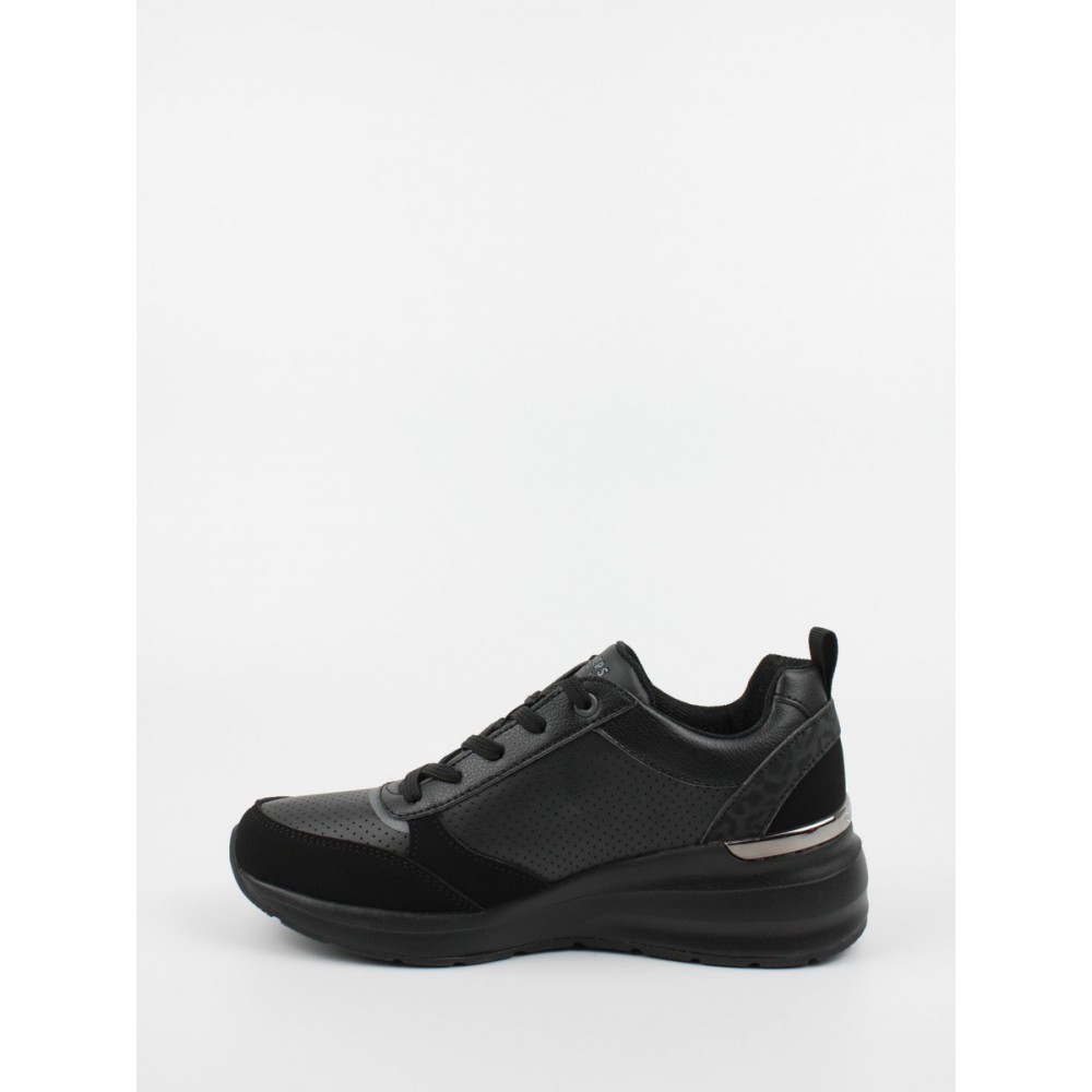 Γυναικείο Sneaker Skechers 155616 BBK Μαύρο Συνθετικό Γυναικείο Sneaker Skechers 155616 BBK Μαύρο Συνθετικό
