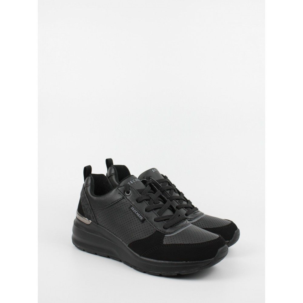 Γυναικείο Sneaker Skechers 155616 BBK Μαύρο Συνθετικό Γυναικείο Sneaker Skechers 155616 BBK Μαύρο Συνθετικό