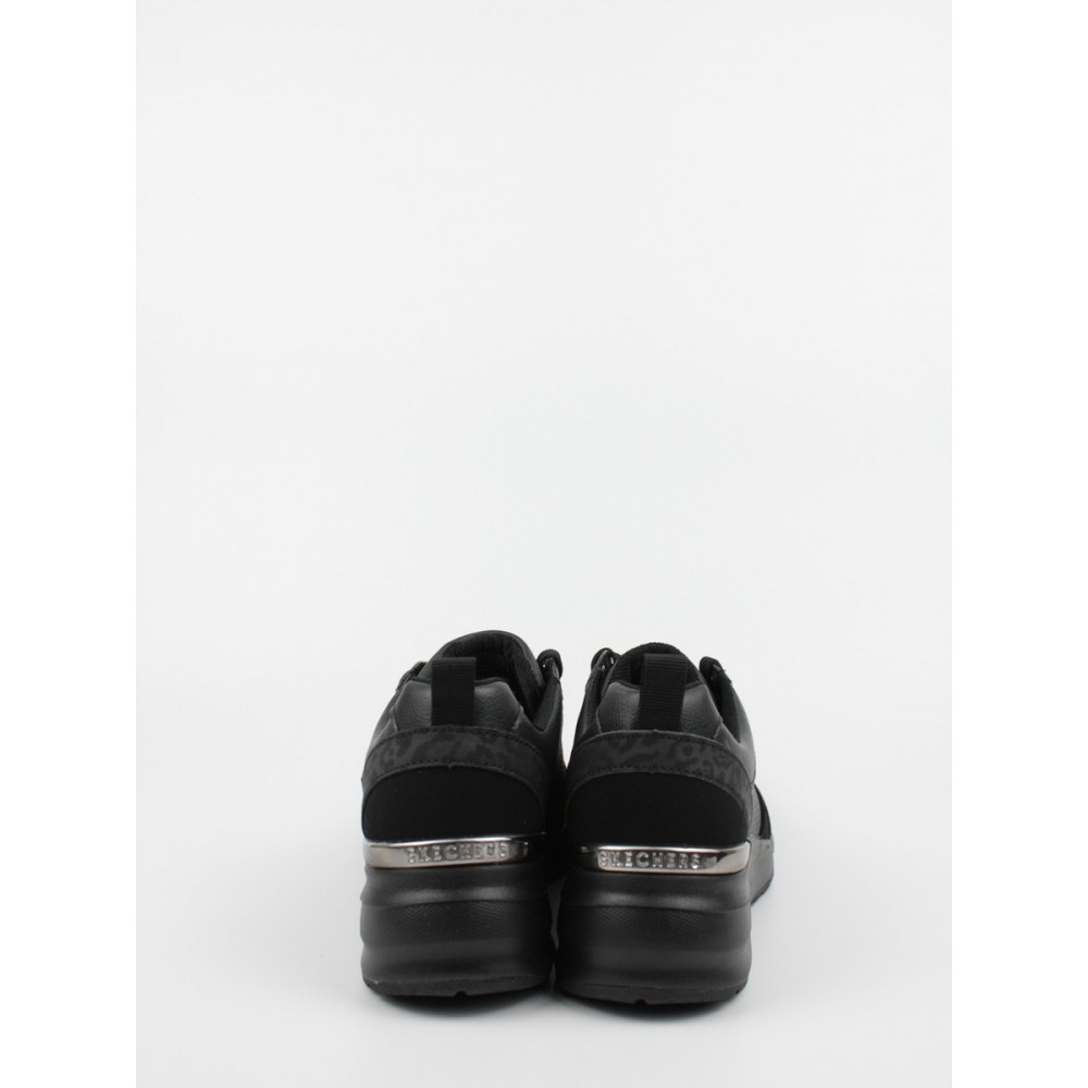 Γυναικείο Sneaker Skechers 155616 BBK Μαύρο Συνθετικό Γυναικείο Sneaker Skechers 155616 BBK Μαύρο Συνθετικό