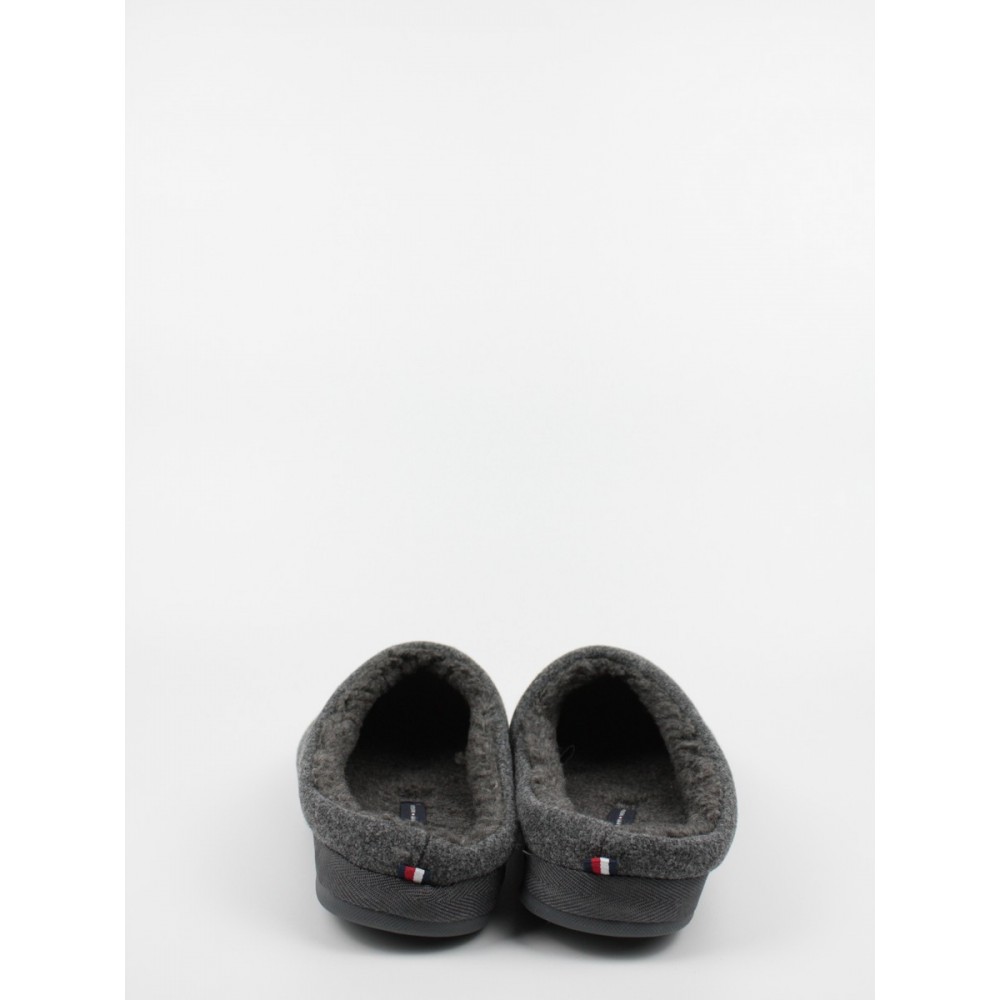 Ανδρικές Παντόφλες Tommy Hilfiger Th Established Home Slipper FM0FM03802-PTY Γκρι Υφασμα