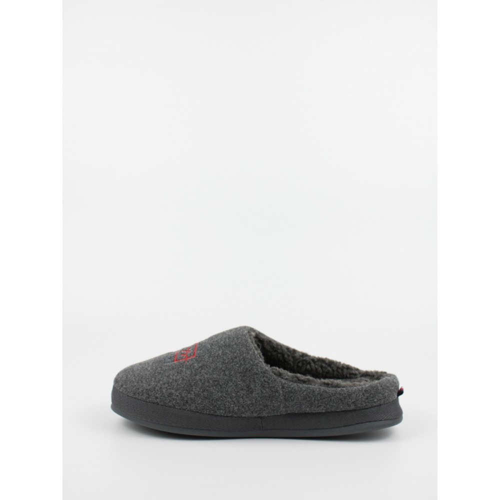 Ανδρικές Παντόφλες Tommy Hilfiger Th Established Home Slipper FM0FM03802-PTY Γκρι Υφασμα