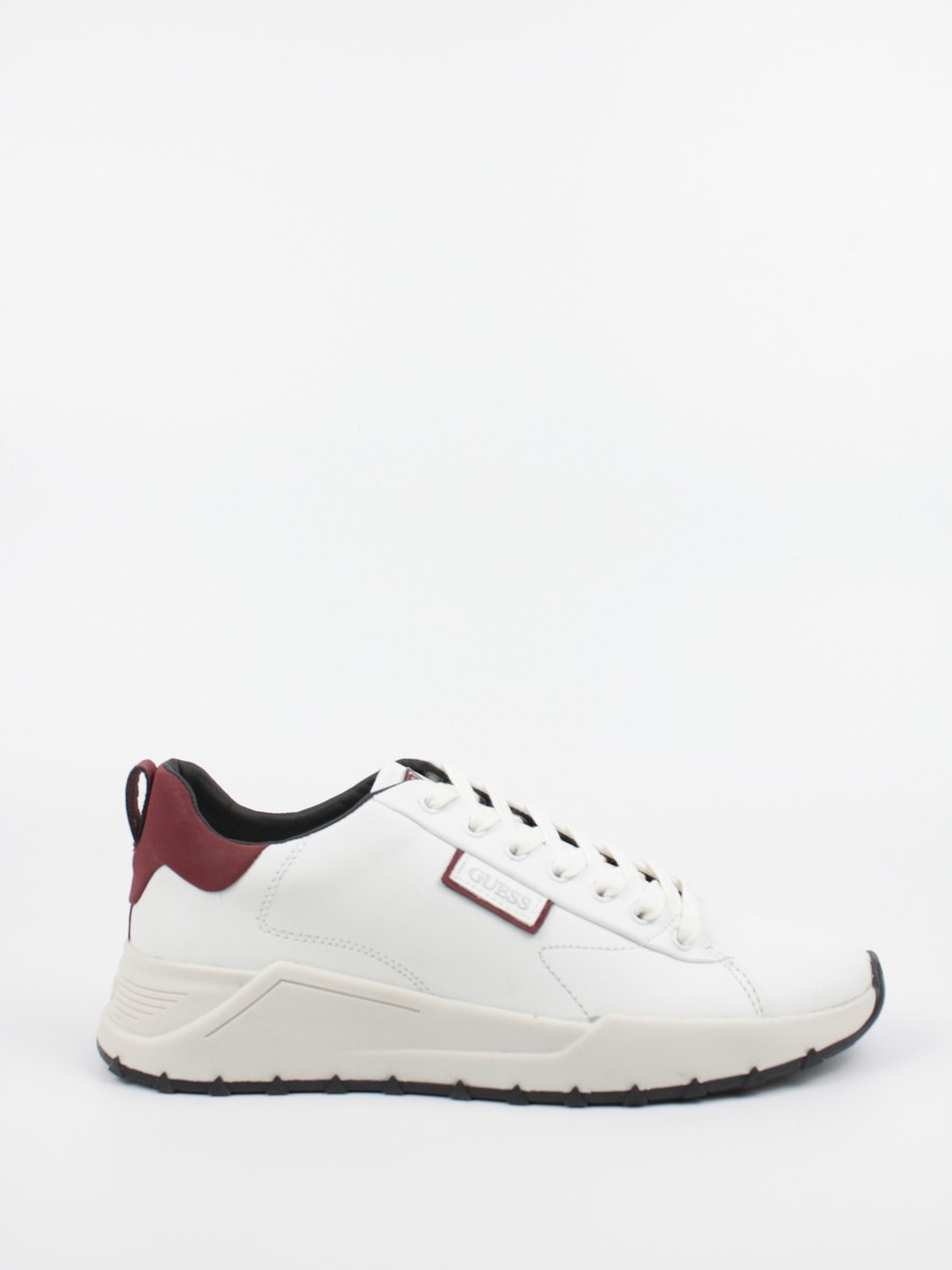 Ανδρικό Sneaker Guess Lucca FMLUC8LEA12 Ασπρο Δέρμα-Συνθετικό