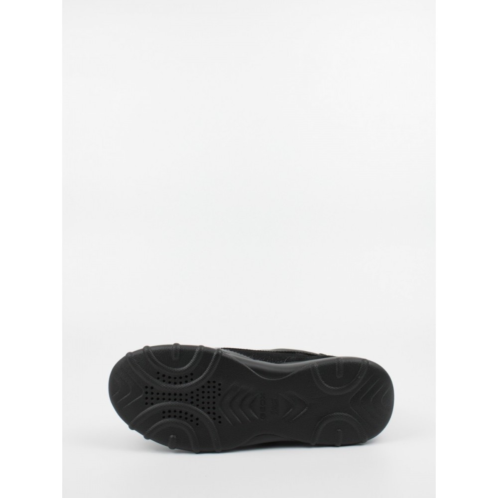 Γυναικείο Sneaker Geox Alleniee B D16LPB Μαύρο Δέρμα-Υφασμα-Συνθετικό