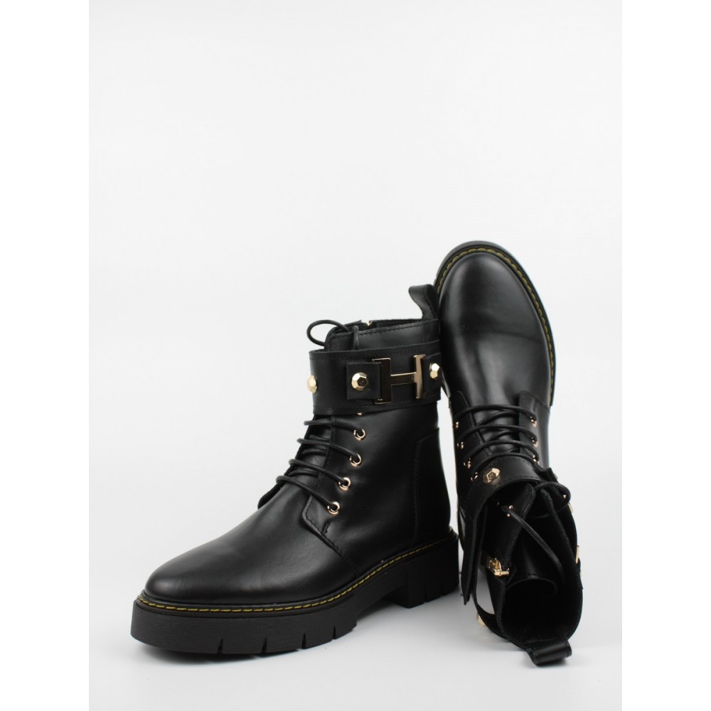 Women Boot Wall Street 156-21754 Black Leather