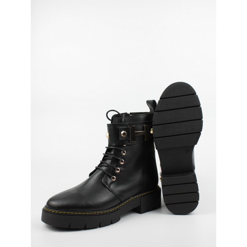 Women Boot Wall Street 156-21754 Black Leather