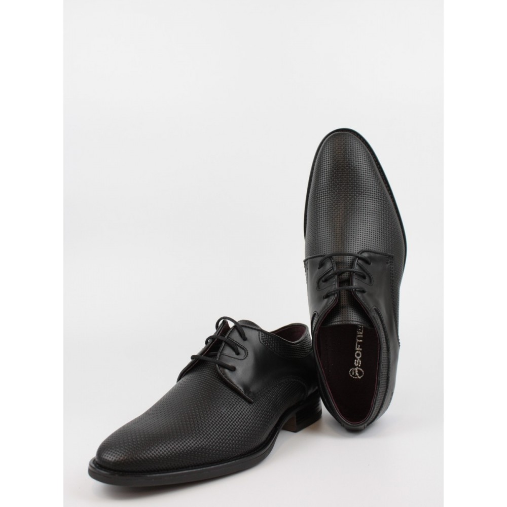 Men Oxford Softies 8107-6110/1040 BlackLeather