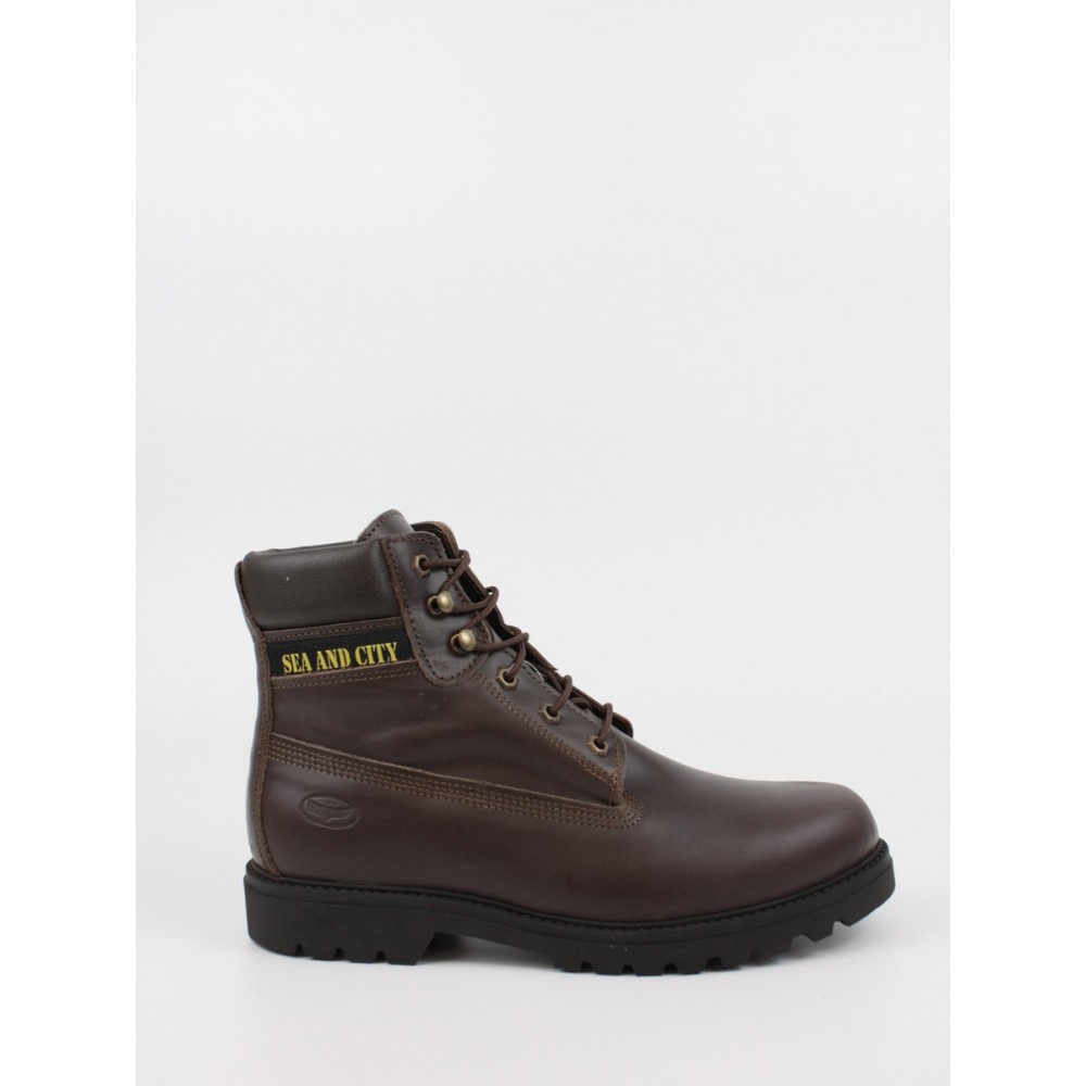 Men Βοοτ Sea And City C30 Montana Brown Leather