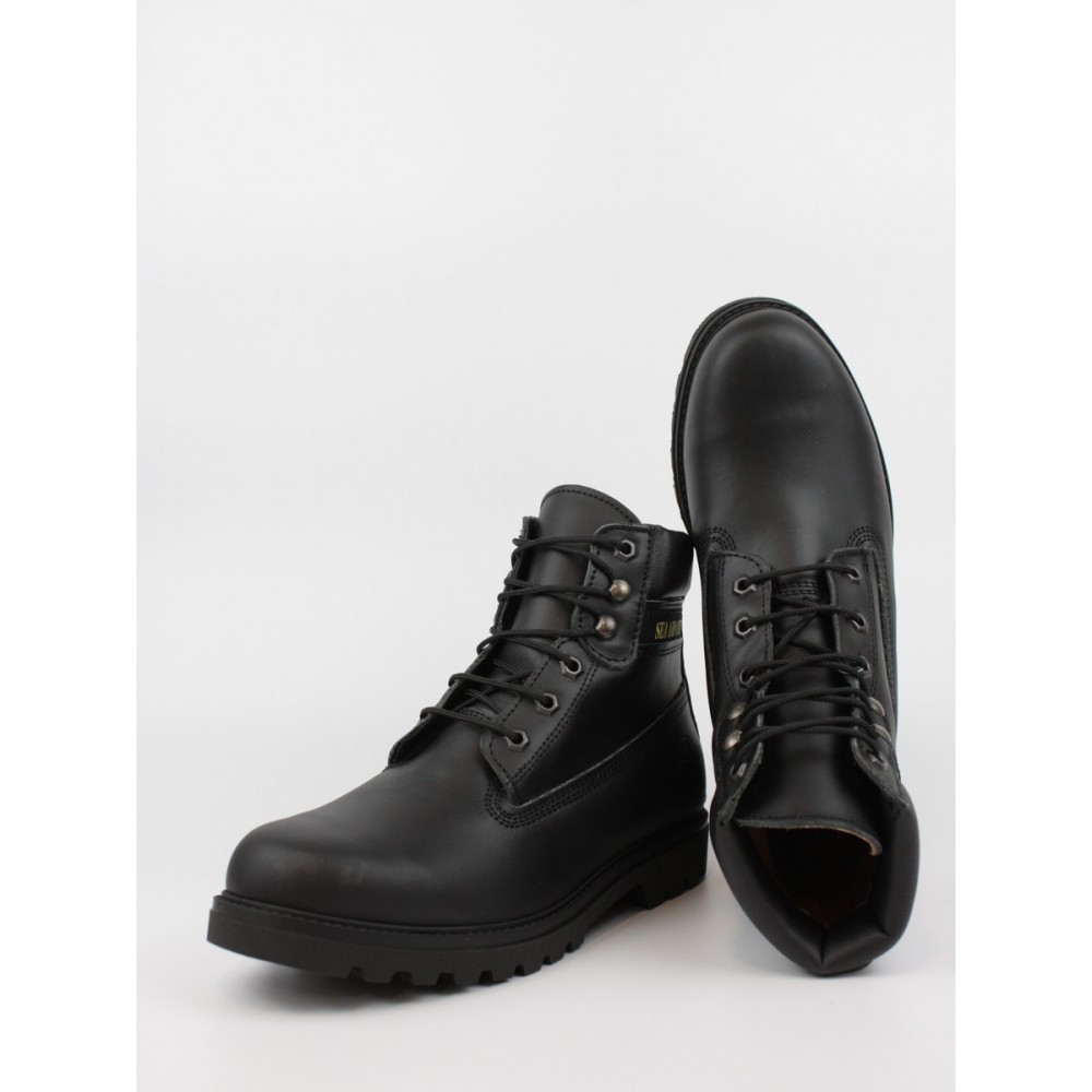 Men Βοοτ Sea And City C30 Montana Black Leather