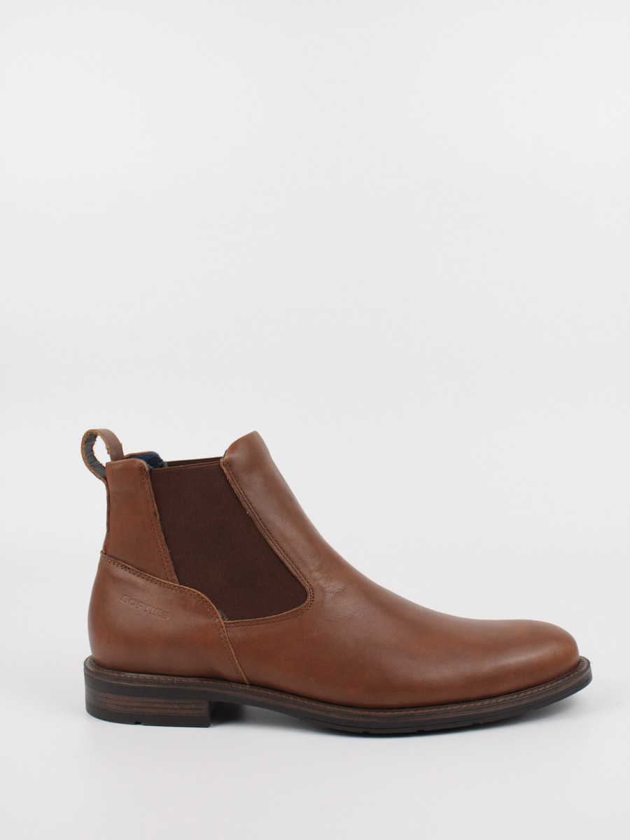 Men Chelsea Boot Softies 6172-1228 Brown Leather