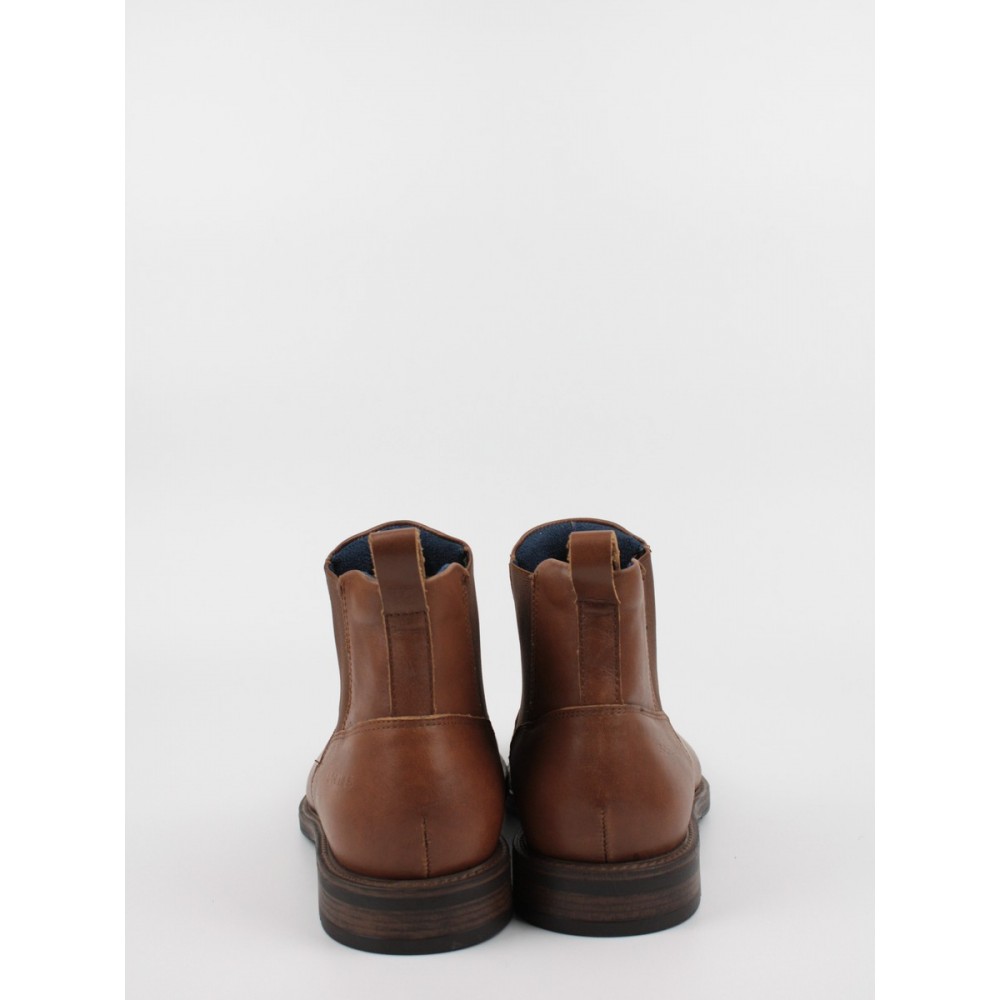 Men Chelsea Boot Softies 6172-1228 Brown Leather