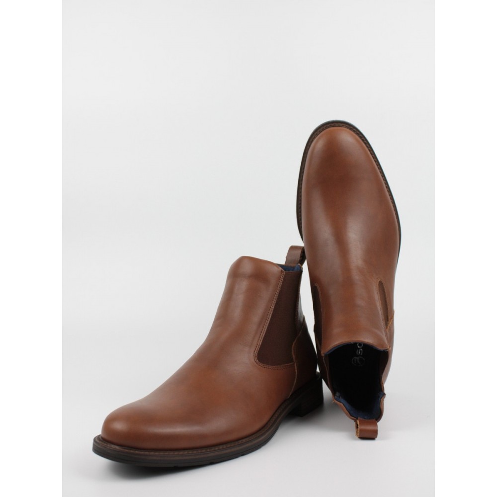 Men Chelsea Boot Softies 6172-1228 Brown Leather