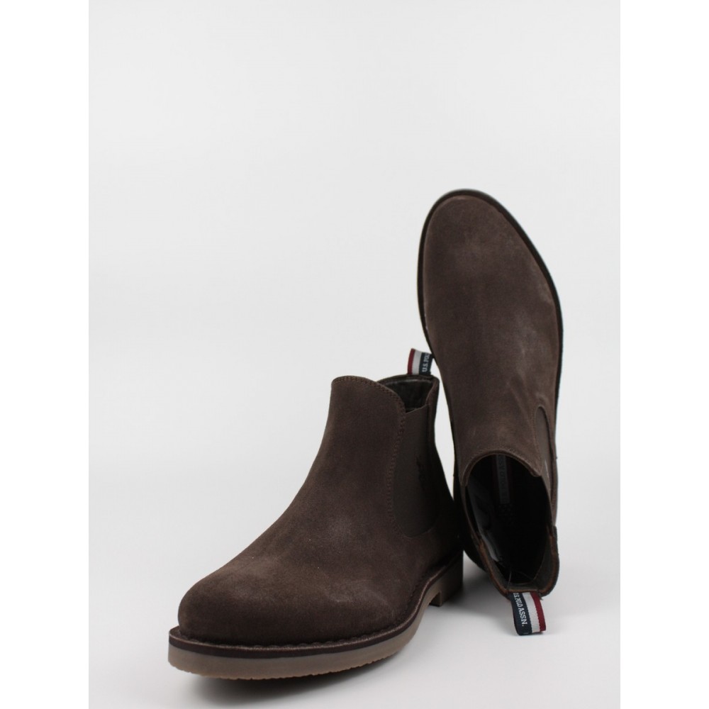 Men Chelsea Boot Us Polo Assn Must001-Dbr001 Brown Castor Men Chelsea Boot Us Polo Assn Must001-Dbr001 Brown Castor