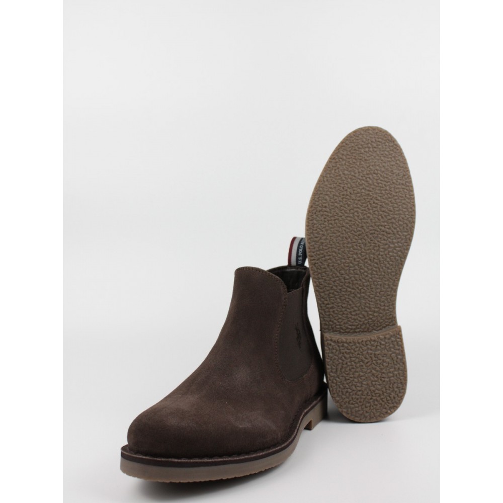 Men Chelsea Boot Us Polo Assn Must001-Dbr001 Brown Castor Men Chelsea Boot Us Polo Assn Must001-Dbr001 Brown Castor