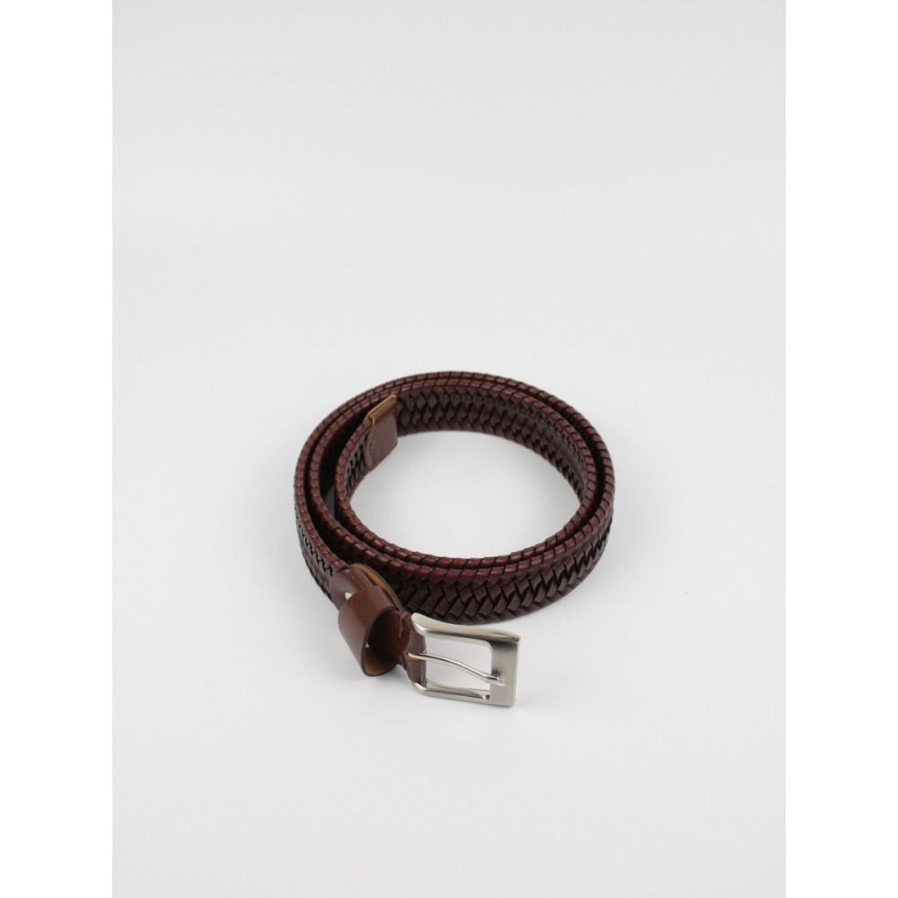 Men Belt Tzevelion BL 227 Brown Leather