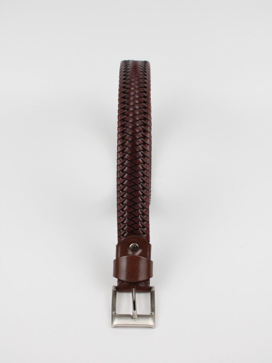 Men Belt Tzevelion BL 227 Brown Leather