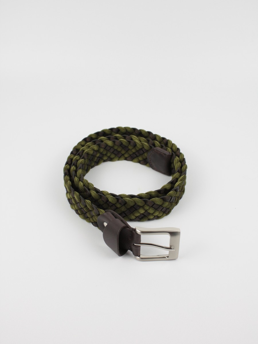 Men Belt Tzevelion BL 210 Khaki Fabric