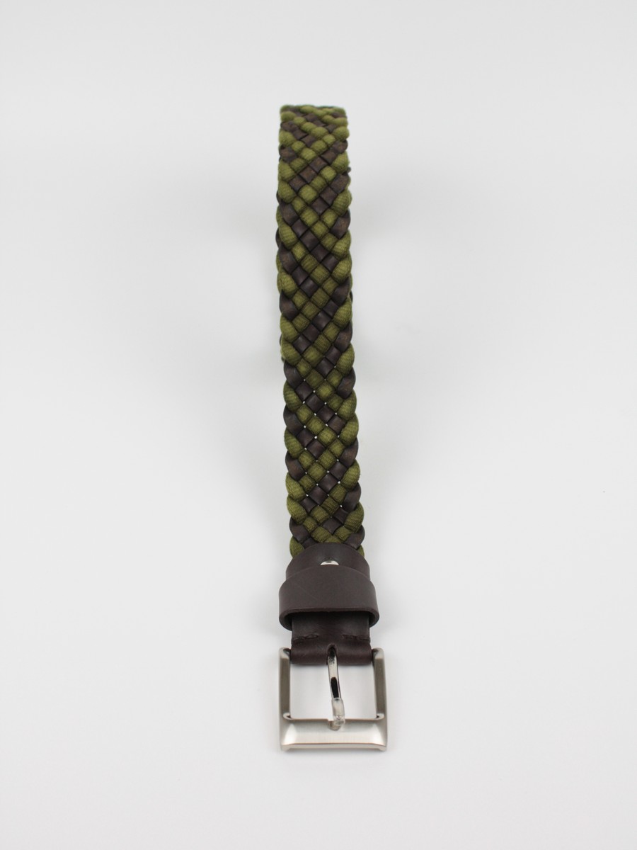 Men Belt Tzevelion BL 210 Khaki Fabric