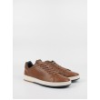Men Sneaker Tommy Hilfiger Retro Tennis Cupsole FM0FM03749-GVI Brown Leather