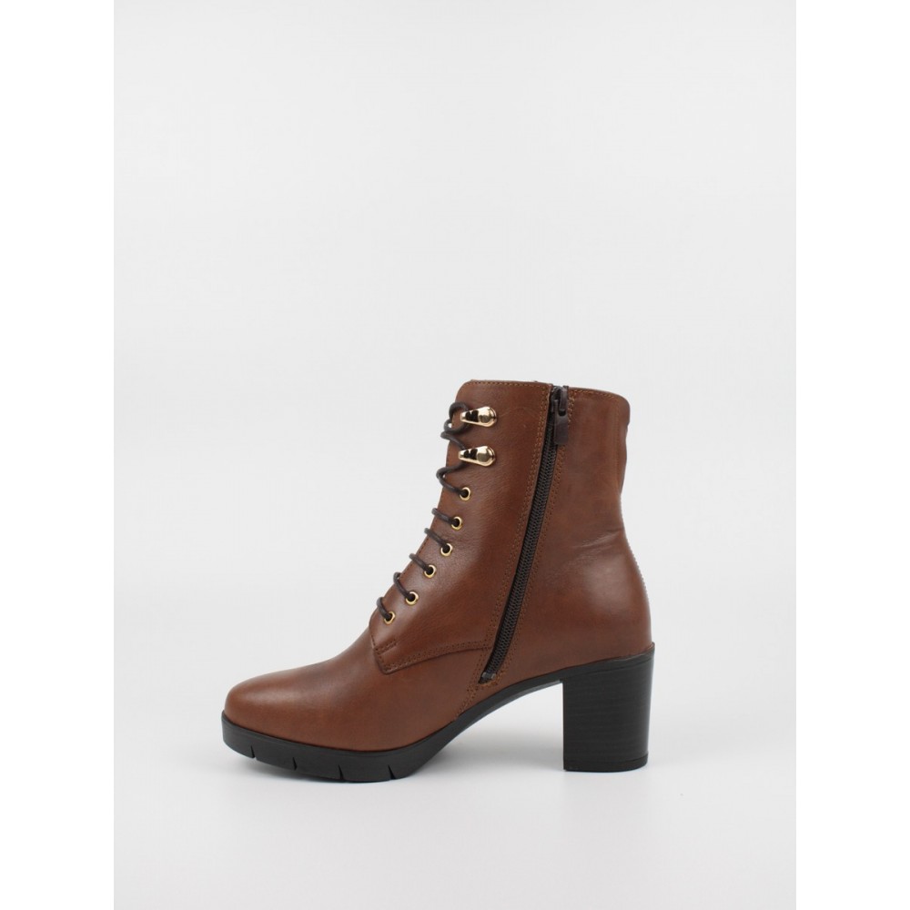 Women Bootie Softies 7290-1228 Brown Leather