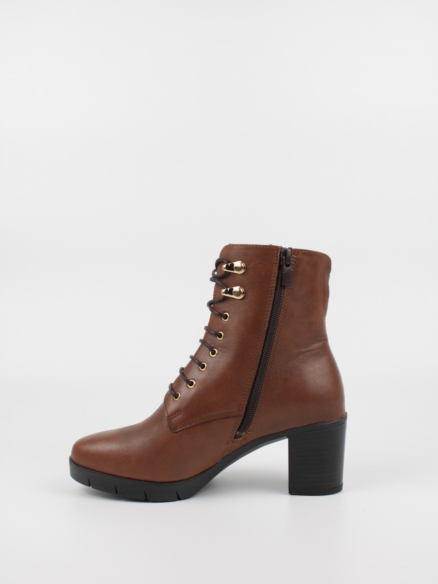 Women Bootie Softies 7290-1228 Brown Leather