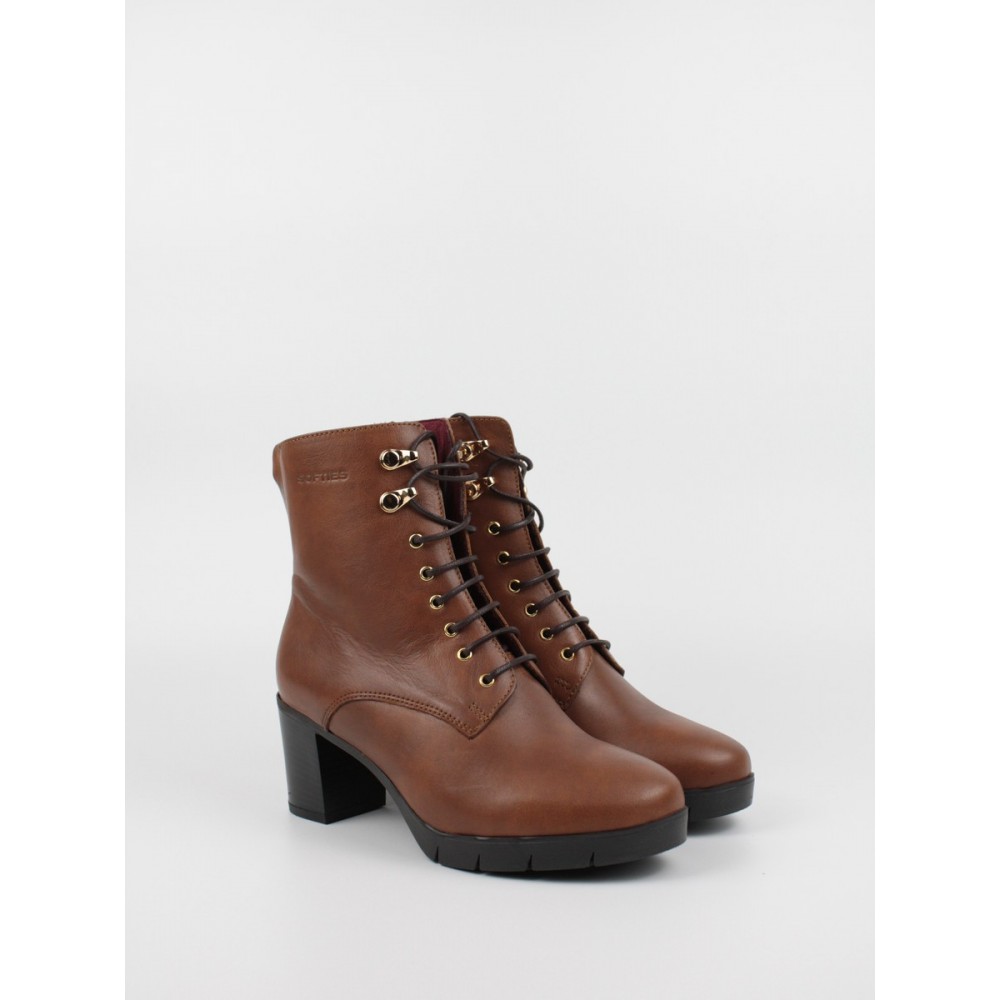 Women Bootie Softies 7290-1228 Brown Leather