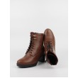 Women Bootie Softies 7290-1228 Brown Leather