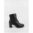 Women Bootie Softies 7290-1004 Black Leather