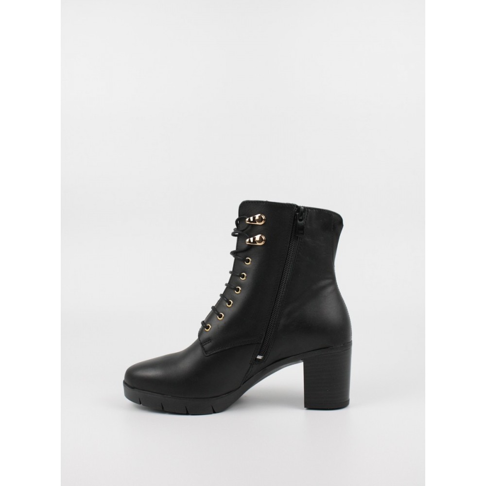 Women Bootie Softies 7290-1004 Black Leather