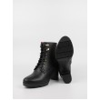 Women Bootie Softies 7290-1004 Black Leather
