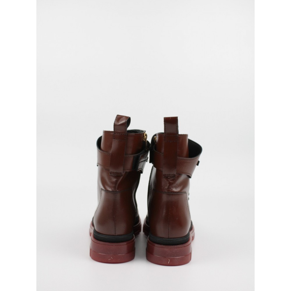 Women Boot  Wall Street 156-21736 Brown Leather