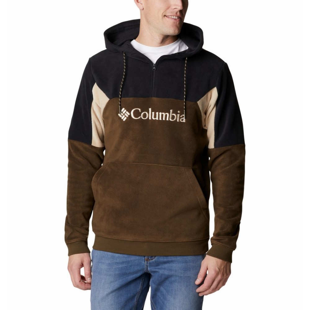 Men\'s Blouse Columbia Lodge 1918863-319 Khaki-Black-Beige Fleece