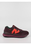 Men Sneaker New Balance M5740WA1 Βurgundy Leather-Textile