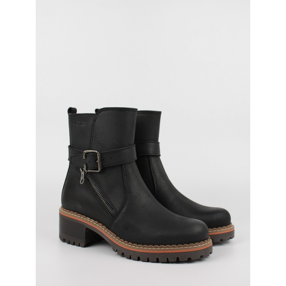 Γυναικείο Μποτάκι Softies 7297-1055 Μαύρο Δέρμα Γυναικείο Μποτάκι Softies 7297-1055 Μαύρο Δέρμα