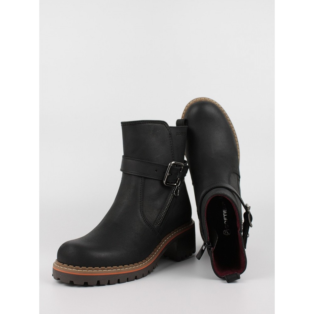 Γυναικείο Μποτάκι Softies 7297-1055 Μαύρο Δέρμα Γυναικείο Μποτάκι Softies 7297-1055 Μαύρο Δέρμα