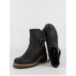 Women Bootie Softies 7297-1055 Black Leather