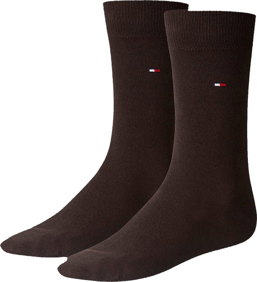 Ανδρικές Κάλτσες Tommy Hilfiger TH Men 371111-937 Καφέ Σετ 2 Ζεύγη