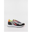 Γυναικείο Sneaker Tommy Hilfiger Wmn Track Cleat Mix Runner EN0EN01654-XIW Γκρι Υφασμα